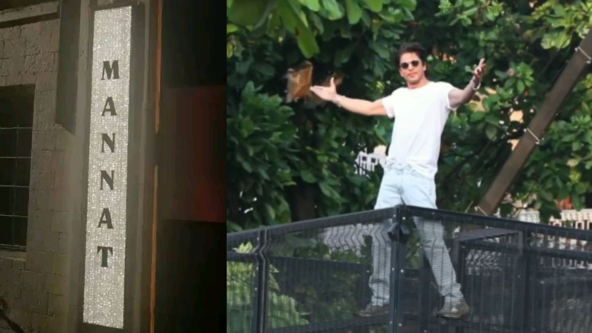Shah Rukh Khan's Mannat's Diamond-studded Nameplate Is Worth A Watch; See